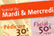 Sp&eacute;cial du mardi et mercredi, facial et p&eacute;dicure