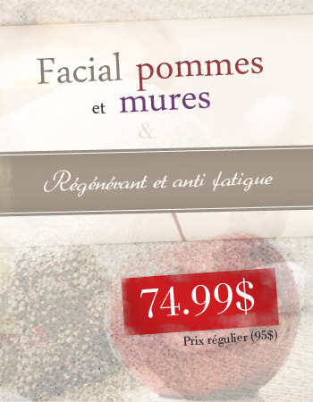 Facial pommes et mures