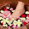 Pied dans l'eau de roses